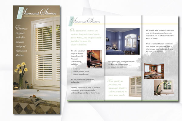 Brochure Design - Savannah Shutters