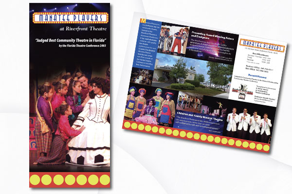 Brochure design - Manatee Players at Riverfront Theatre