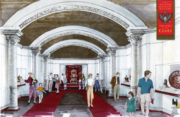 Rendering - Florida International Museum, Treasures of the Czars Exhibit