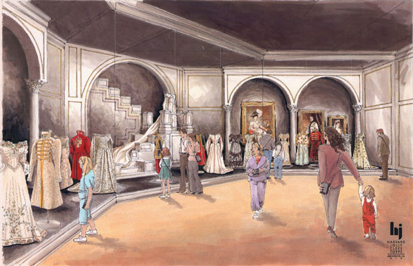 Rendering - Nicholas and Alexandra Exhibit, gallery rendering 