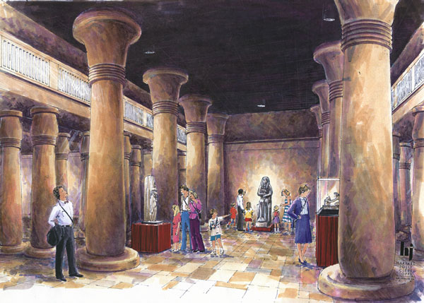Rendering - Florida International Museum, Splendors of Ancient Egypt Exhibit rendering
