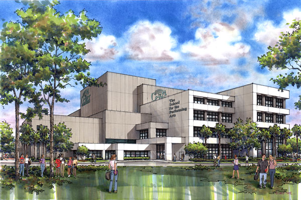 Rendering - Tampa Bay Performing Arts Center, Patel Conservatory rendering