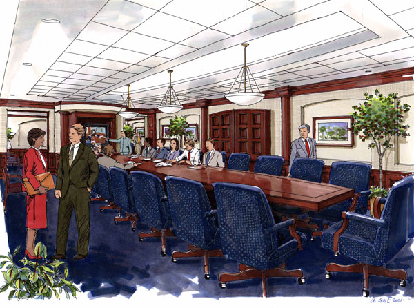 Rendering - Conference Room rendering