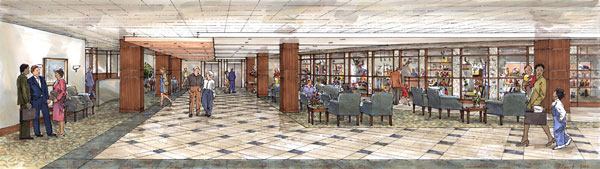 Rendering - St. Anthony's Hospital, new lobby rendering 