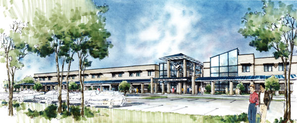 Rendering - Lake Howell High School, loose rendering