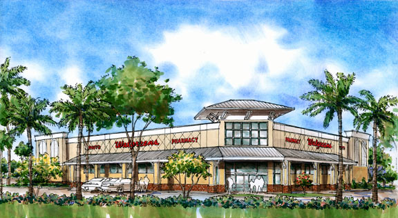 Architectural Rendering - Lake Howell High School
