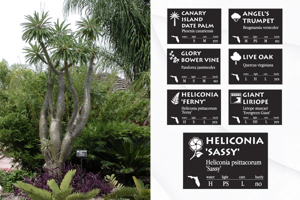 Signage - Florida Botanical Gardens in Largo, Florida