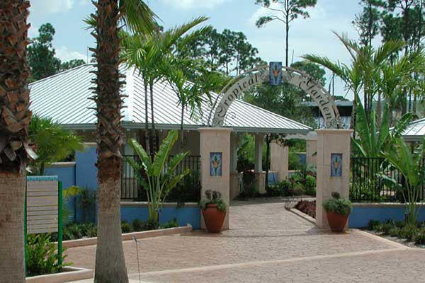 Signage - Florida Botanical Gardens in Largo, Florida; Tropical Garden Arch