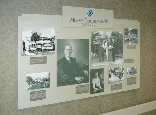 Display Design - Mease Countryside Hospital, history display