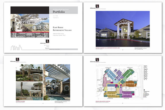 Corporate Identity - Architectural Concepts, Inc., Portfolio brochure design