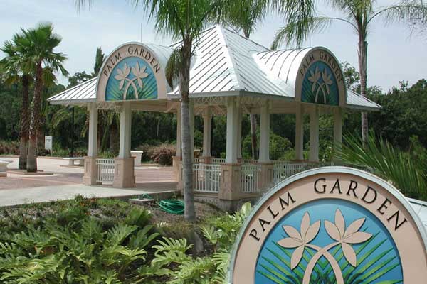 Signage - Florida Botanical Gardens in Largo, Florida; Palm Garden Pavilion graphic